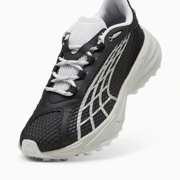 Men’s PUMA Spirex Speed Shoes - Black-Silver Mist - Size 12